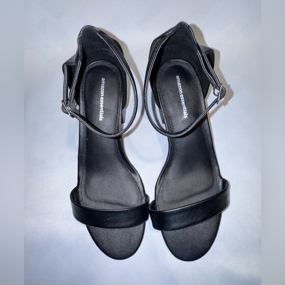Amazon Essentials Black Strap Heels - image 5